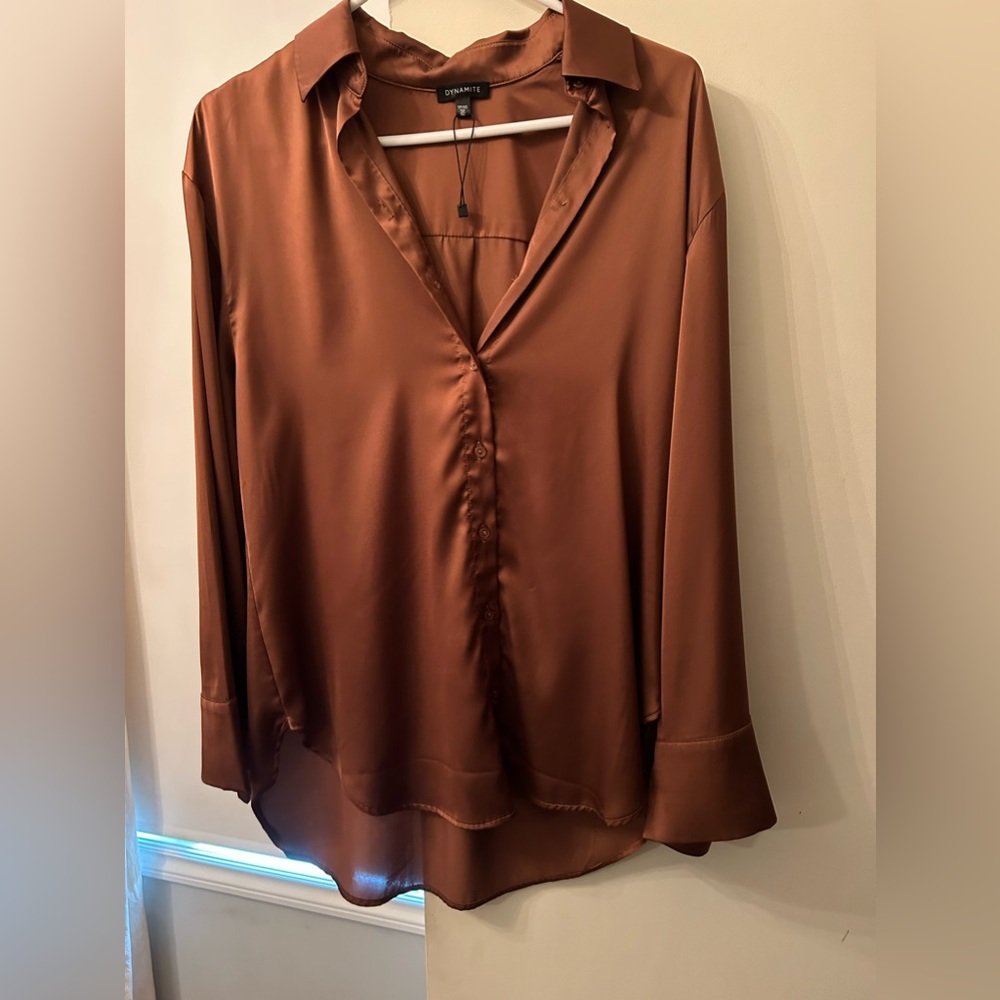 Silk brown blouse